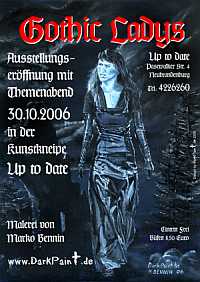 Ausstellung Gothic Ladys Marko Bennin Darkpaint Neubrandenburg